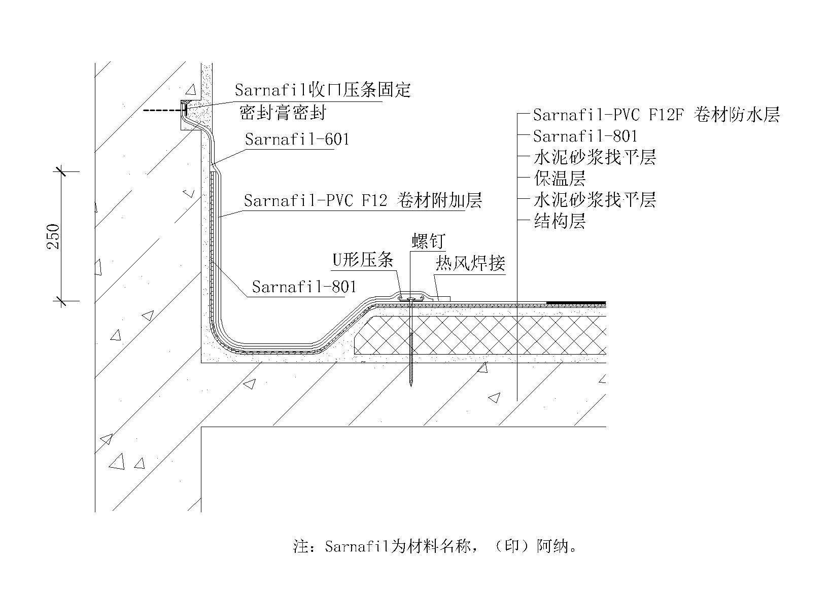 15套平屋面节点详图设计（CAD）