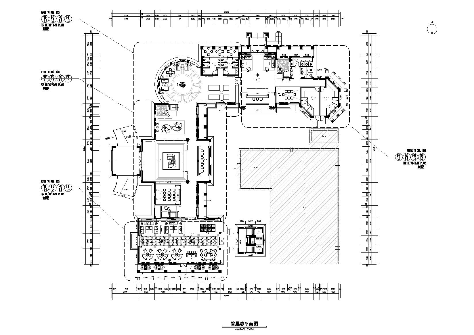 [江苏]南通华强城售楼处全套施工图+效果图